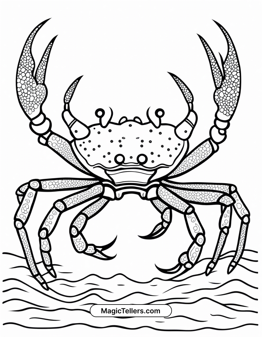 King Crab Coloring Pages